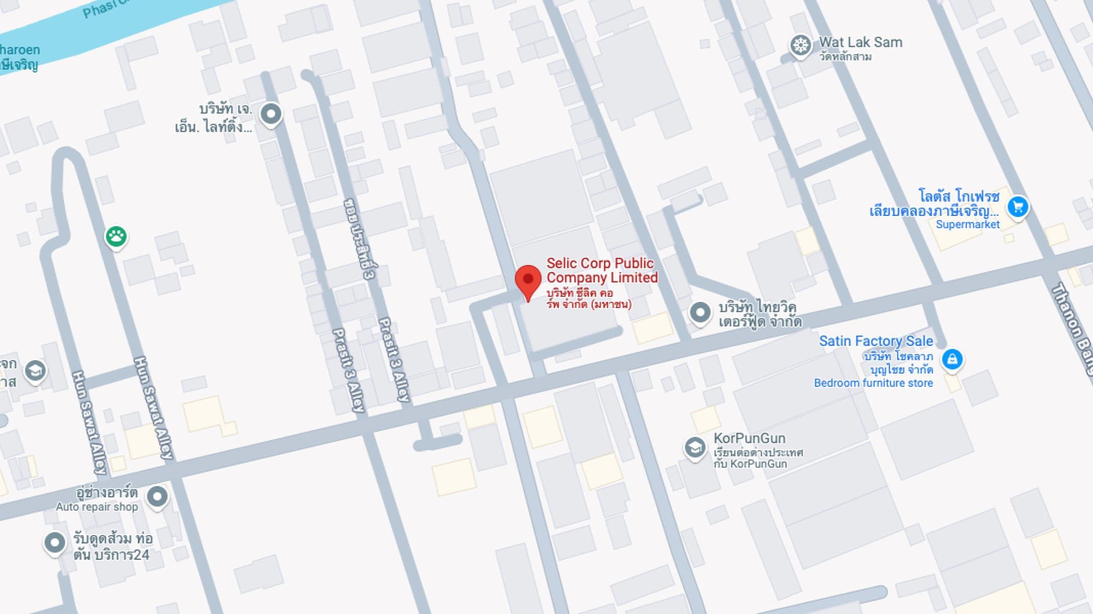 Location map of Selic